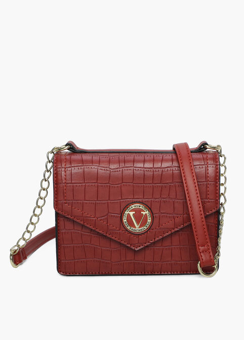 Trendy Designer Vera New York Louise Croco Faux Leather Crossbody Bag image number 0
