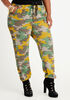 Ruched Printed Joggers, FAIRWAY image number 0