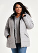 Hooded Quilted Puffer Coat, Viola image number 0