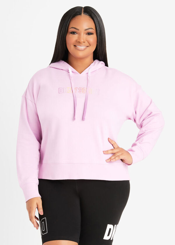 Plus Size tee DKNY Sport sweatshirt plus size hoodie terry cloth image number 0