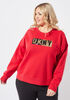 DKNY Sport Sequined Sweatshirt, Red image number 0