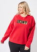 Plus Size DKNY Sport Sequin Sweatshirt Plus Size Athleisure image number 0