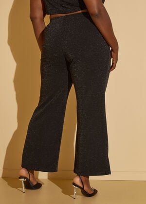 Lurex™ Flared Pants, Black image number 1