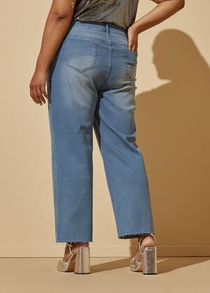 Embellished Straight Leg Jeans, Denim image number 1