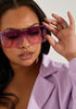 Tinted Cutout Sunglasses, Purple image number 0