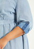 Faux Wrap Chambray Maxi Dress, Denim image number 3