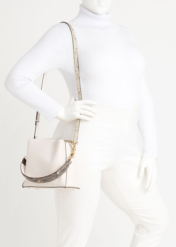 SRB2 Faux Leather Crossbody, Tan image number 3