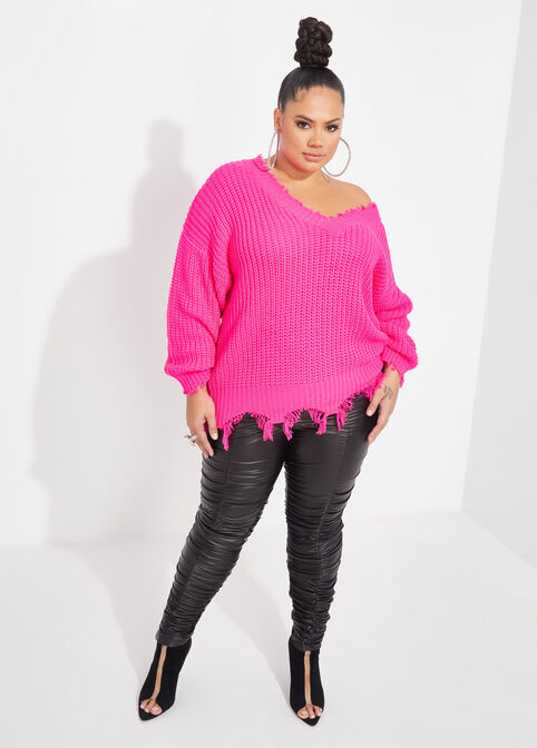 The Janet Sweater, Pink image number 2