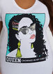 Crown Me Curly Queen Graphic Tee, White image number 1