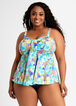 Fit 4 U Floral Sweetheart Tankini, Blue image number 0