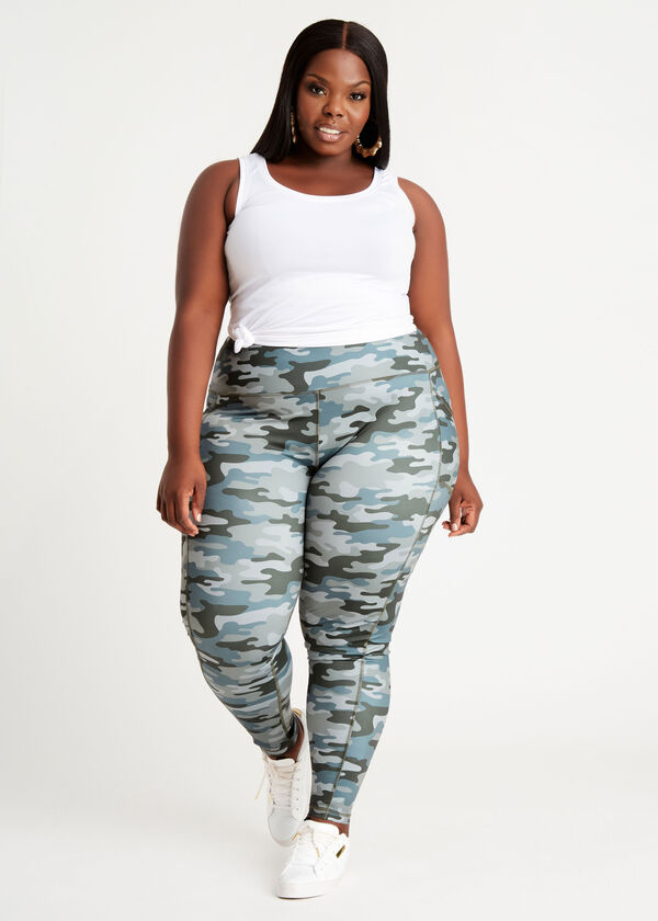 The City Legging-Camo, Olive image number 2
