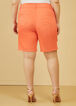 Distressed Fearless Denim Shorts, LIVING CORAL image number 1