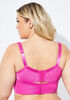 Wireless Smoothing Butterfly Bra, Very Berry image number 1