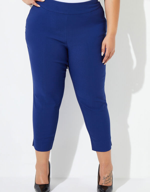 Stretch Power Twill Pull On Capris, Blueprint image number 0