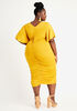 Ruched Jersey Tee Dress, Nugget Gold image number 1