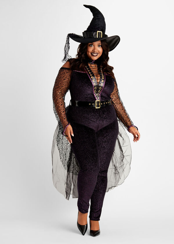 Midnight Witch Halloween Costume, Black image number 0