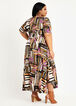 Tall Mix Print Wrap Knit Maxi Dress, Black Combo image number 1