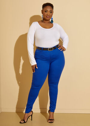 Stretchy Plus Size Jeggings With 5 Pockets – Luxury Divas