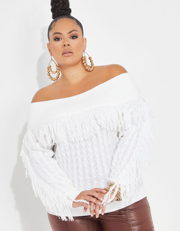 The Corinne Sweater, White image number 0