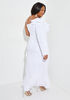 Ruffled One Shoulder Gown, White image number 1