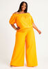 Smocked Cotton Palazzo Pant, Carrot Curl image number 2