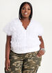 Plus Size top ruffled gathered ruched trendy plus size summer fancy image number 0