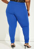 Ruched Crepe Skinny Pants, Lapis Blue image number 1