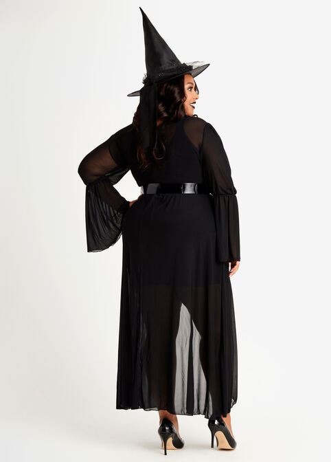 Gothic Witch Halloween Costume, Black image number 1