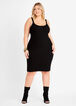 Shrug And Bodycon Sweater Dress, Black image number 2