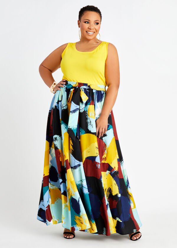 Plus Size Maxi Skirts Plus Size Printed Skirts Plus Size Belted Skirts