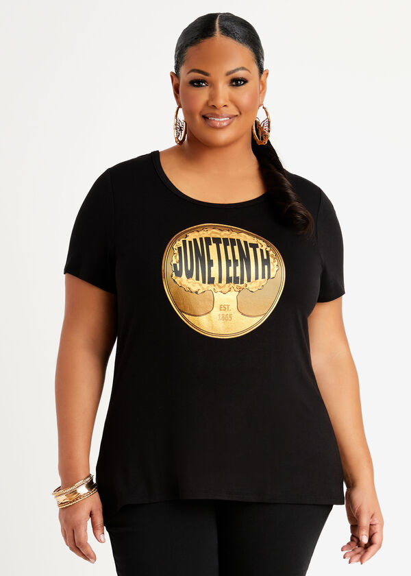 Juneteenth Forever Graphic Tee, Black image number 0