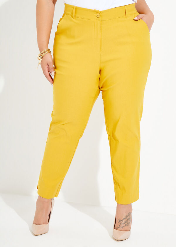 Power Twill Ankle Pants, Nugget Gold image number 0