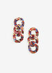 Crystal Link Earrings, Multi image number 0