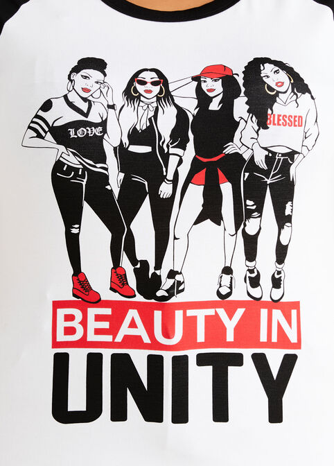 Beauty In Unity Graphic Tee, White image number 1