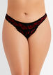Crotchless Thong Panty, Red image number 0