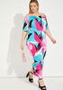 Floral Maxi Bodycon Dress, Multi image number 2