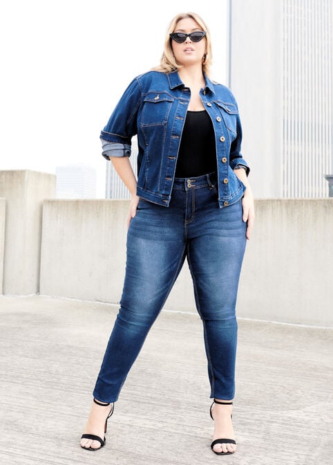 Plus Size Fearless High Rise Stretchy Slimming Shaping Skinny Jeans