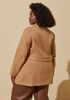 Double Breasted Faux Wool Peacoat, Camel Taupe image number 1