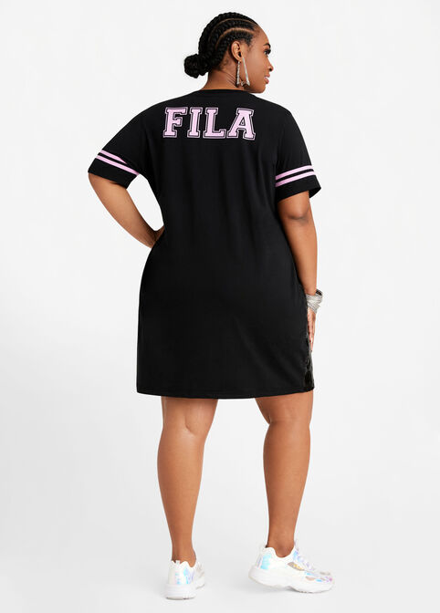 FILA Game On Sequin Dress, Black Combo image number 1