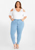 Crystal Embellished Skinny Jeans, Denim image number 2
