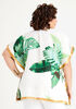 Beaded Palm Leaf Poncho Top, Multi image number 1