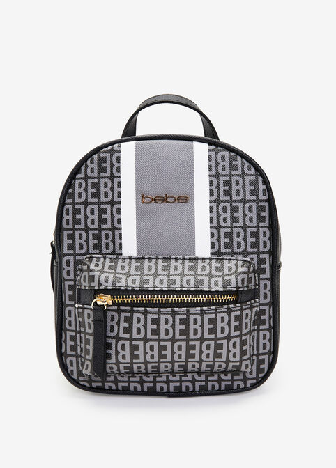 Bebe Rina Logo Print Backpack, Black image number 0