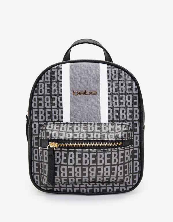 Bebe Rina Logo Print Backpack, Black image number 0