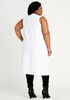 Open Front Duster Sweater Vest, White image number 1