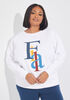 FILA Araceli Fleece Sweatshirt, White image number 0