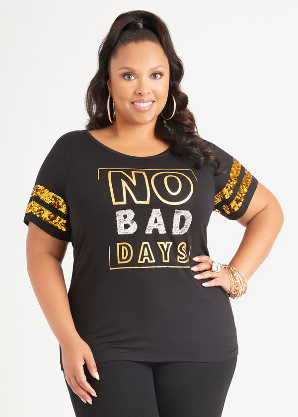 No Bad Days Graphic Tee, Black image number 4