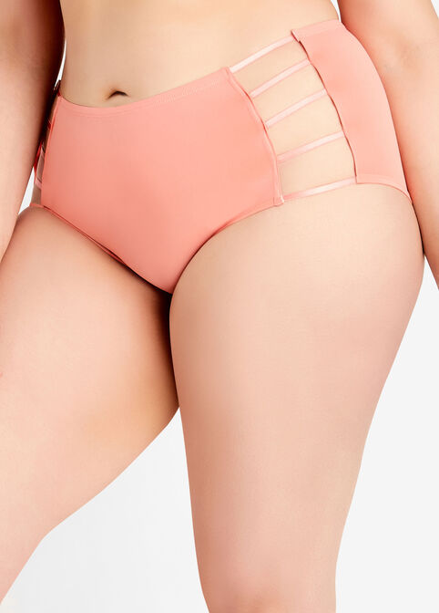 Cutout Micro Hipster Panty, Coral image number 3