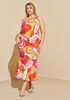 Floral Print Textured Maxi Dress, Multi image number 0