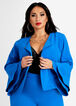 Ruffle Tier Sleeve Jacket, Victoria Blue image number 0