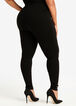 Pearl Accent High Waist Leggings, Black image number 1